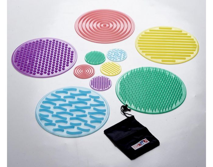 TICKIT Set de 10 Disques Sensoriels Texturs - Ds 3 ans (1)