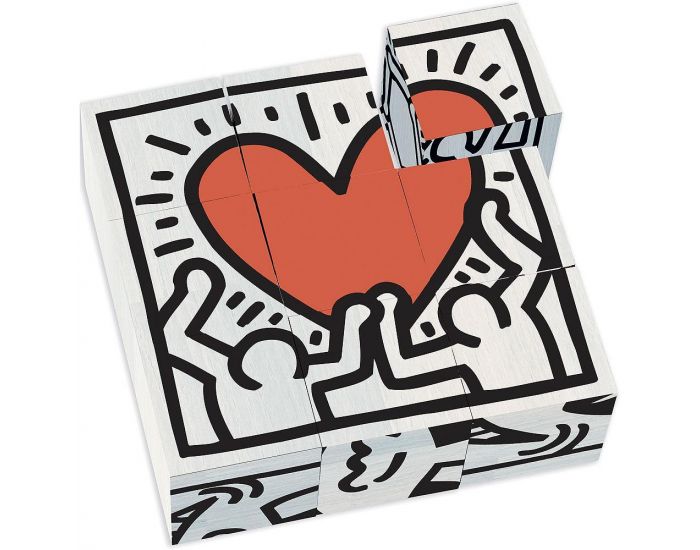 VILAC Coffret de 9 Cubes Keith Haring - Ds 2 ans (1)