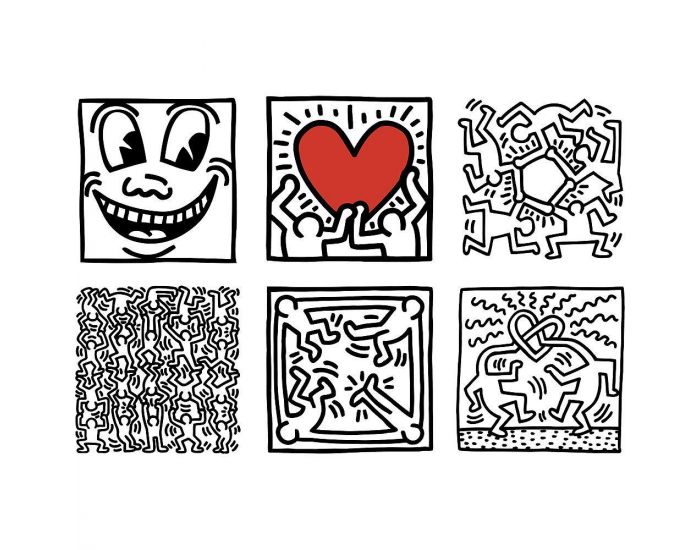 VILAC Coffret de 9 Cubes Keith Haring - Ds 2 ans (2)