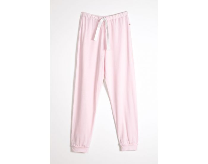 KADOLIS Pantalon de Pyjama - Femme - en Coton Bio et TENCEL - Sonora - Rose  (2)