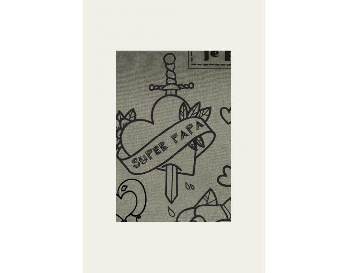LOVE RADIUS par JPMBB Echarpe De Portage BASIC Tattoo Misty Green - 4.60m (4)