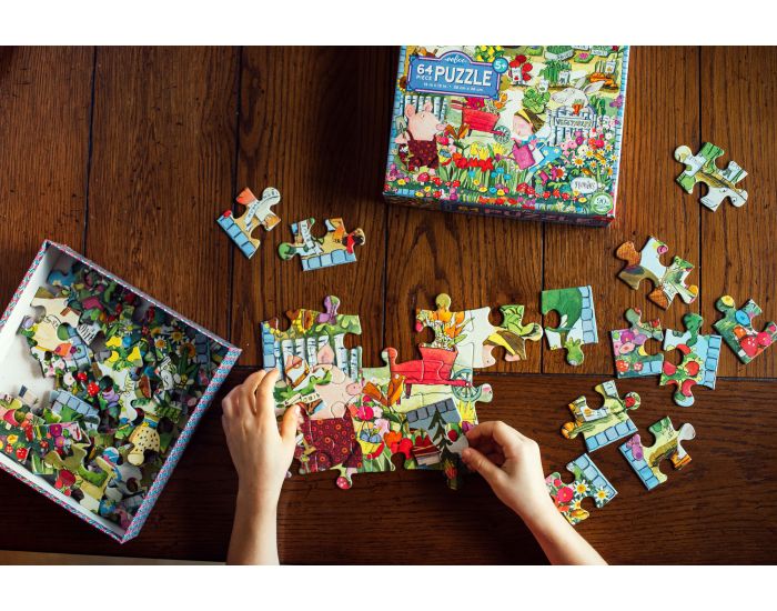 EEBOO Puzzle 64p - Un Jardin - Ds 5 ans (2)