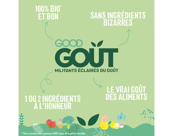 GOOD GOUT Petit Plat Bb Courges Butternut Saut d'Agneau - 190g - Ds 6 mois (4)
