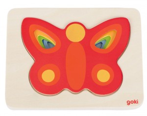 GOKI Puzzle Papillons - Ds 2 ans