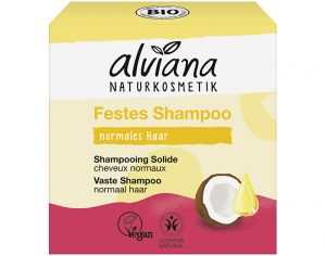 ALVIANA Shampooing Solide  la Noix de Coco - Cheveux Normaux - 60 g