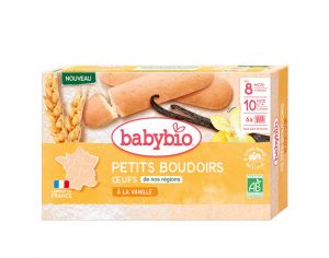 BABYBIO Petits Boudoirs  la Vanille - 120 g - Ds 8 mois