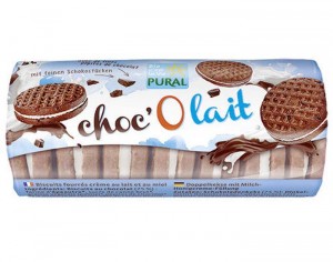PURAL Choc'O Lait - Biscuits Chocolat Fourrs Lait-Miel